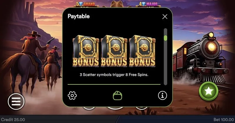 Gold Train Heist - madeni paralarla Hold and Win turunun başlatılması